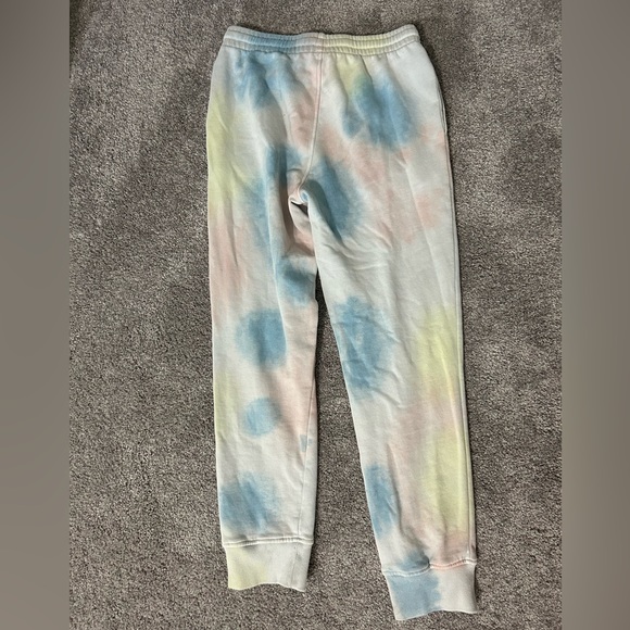 Girl Hurley Sweatpants Size Large 12-14 Rainbow Tie Dye - Picture 3 of 4